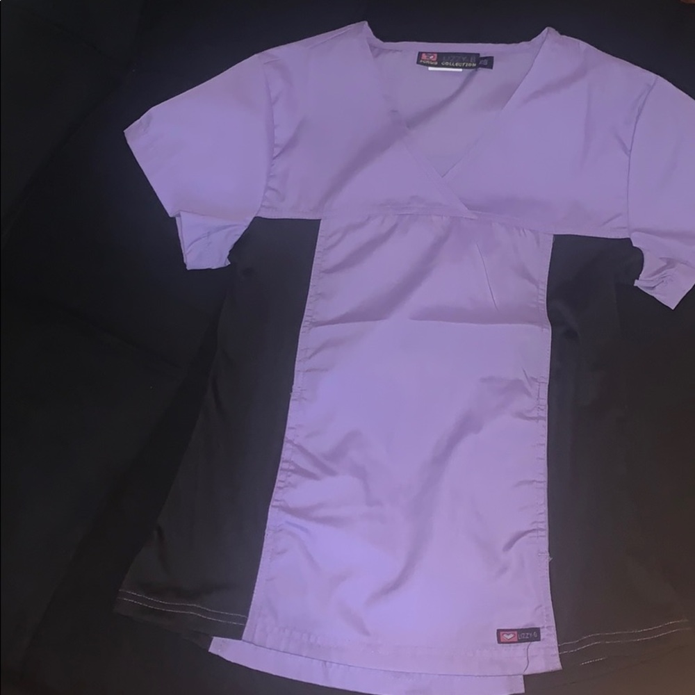 Purple scrub shirt